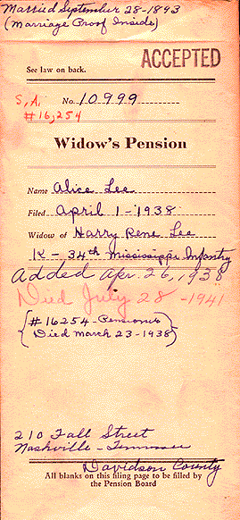 TN Confederate Pension > Widow